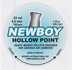 Skenco Newboy Hollow Point 5.50mm Airgun Pellets tin of 100